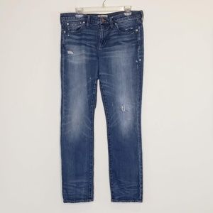 Madewell distressed the slim boyjean jeans